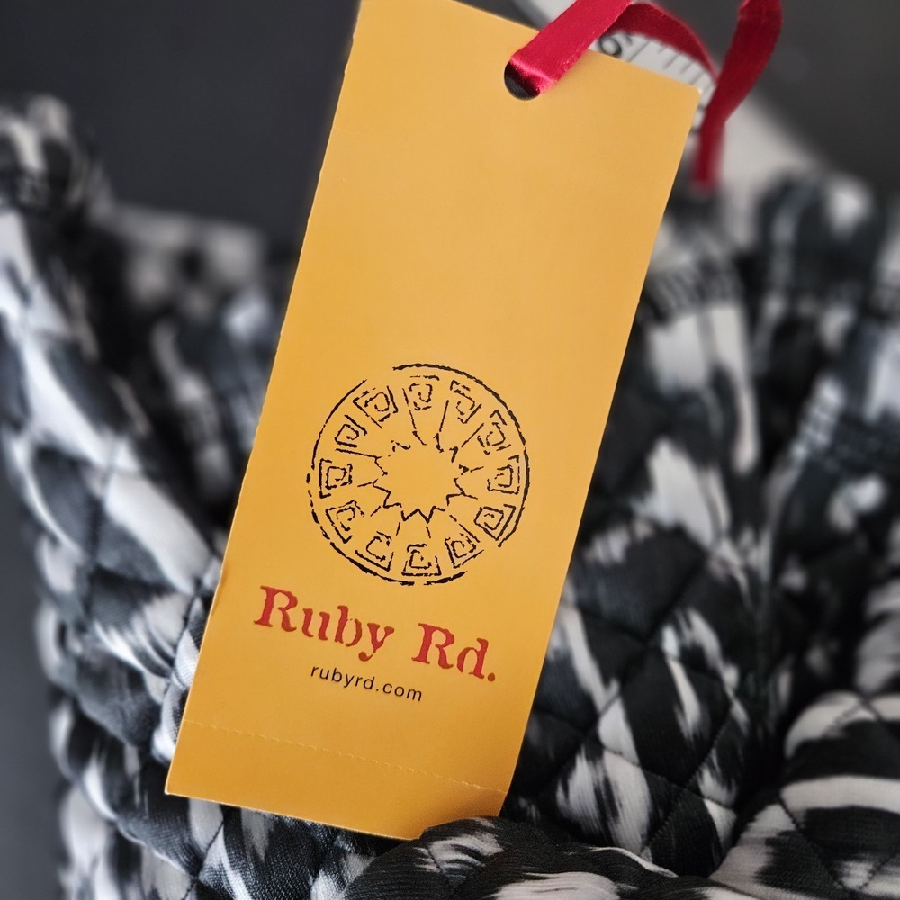 Ruby Rd Leopard Print Quilted Full Zip Jacket Was… - image 9